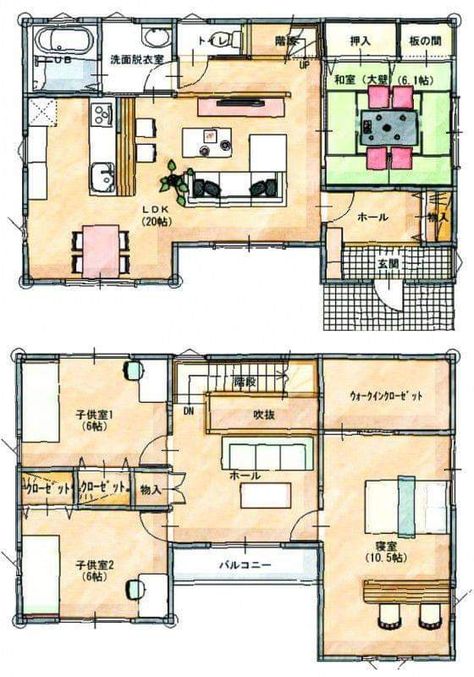 Japanese House Floor Plans, Small Japanese House, Japan House Design, Modern Japanese House, Small Home Plan, Asian House, Japanese Style House, Traditional Japanese House, Sims 4 House Plans