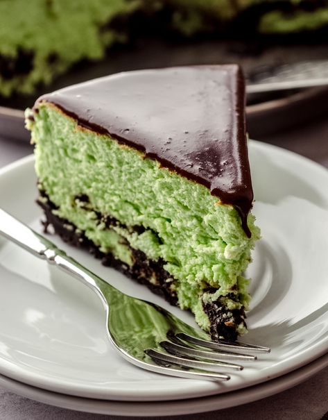 Choc Mint Cheesecake, Mint Chocolate Cheesecake Recipes, Mint Chocolate Chip Cheesecake, Cheesecake Water Bath, Mint Chocolate Cheesecake, Recipes Cheesecake, Chocolate Cheesecake Recipe, Chocolate Tarts, Mint Desserts