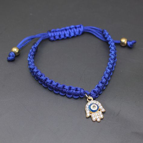 Turkey Evil Eye hand bracelet DIY Bracelet For Halloween For Party For Punk Free Shipping Evil Eye Diy, Hamsa Bracelet Evil Eye, Blue Hamsa, Hippie Crafts, Evil Eye Hand, Yoga Pendant, Lotus Bracelet, Mandala Jewelry, Bracelet Evil Eye