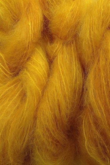 Yellow Texture, Spicy Mustard, Yellow Yarn, Wool Texture, Yellow Textures, Dmc Embroidery, Texture Inspiration, Mohair Yarn, Mustard Color