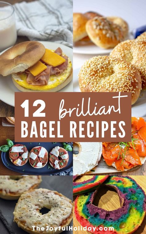 January 15th is National Bagel Day! Toast up your favorite flavor on National Bagel Day. Make them for breakfast, lunch, or snack, or all of the above! What To Put On Bagels, Things To Put On Bagels, What To Put On A Bagel, Savory Bagel Ideas, Bagels Air Fryer, Bagel Fillings, Bagel Flavors, Bagel Sandwich Recipes, Bagel Sandwiches