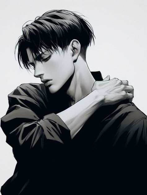 Anime Hairstyles For Men, Levi Ackerman Hot, ماثيو ماكونهي, Anime Hairstyles, Futurisme Retro, Modern Futuristic, Levi And Erwin, Captain Levi, Top Anime