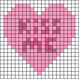 Valentines Alpha Pattern, Valentines Day Pixel Art, Heart Alpha Pattern Crochet, Alpha Patterns Heart, Alpha Patterns Funny, Valentines Pixel Art, Love Pixel, Blackwork Embroidery Designs, Perler Pattern