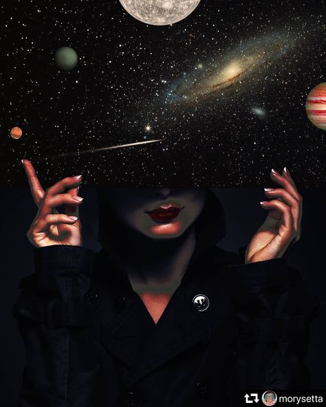 Planets, A Woman, Stars, Instagram