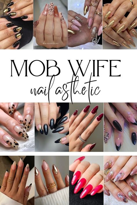 15 Best Mob Wife Nails Ideas - Love and Marriage Mob Wife Nails 2024, Mob Wife Nails, Mob Nails, Wife Nails, Nails Collection, Wide Nails, Nails Trend, Ingrown Nail, Nail Oil