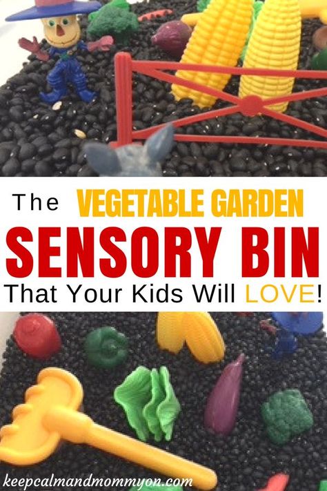 Vegetable Garden Sensory Bin, Sensory Bin Ideas, Sensory Activities, Crafts For Kids, Activities For Toddlers, Activities For Preschoolers Garden Sensory Bin, Garden Sensory, Sensory Bin Ideas, Crafts For Preschoolers, Sensory Activities Toddlers, Food Activities, Toddler Snacks, Budget Planer, Sensory Bin