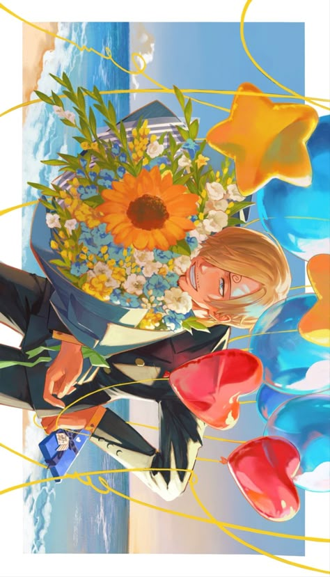 ▻ Happy birthday Sanji 🎉🎉 #OnePiece Sanji Phone Wallpaper, Sanji Background, Sanji Lockscreen, Sanji Birthday, Happy Birthday Fanart, Sanji Cooking, 4 People Matching Pfp, Sanji Wallpaper, Birthday Fanart