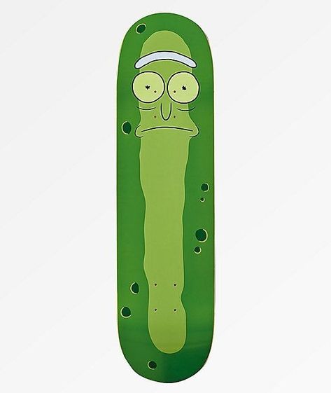 Rick And Morty Pickle Rick, Skate Bord, Rick And Morty Image, Skater Boi, Rick And Morty Characters, Skateboard Deck Art, Pickle Rick, Skateboard Art Design, Cool Skateboards