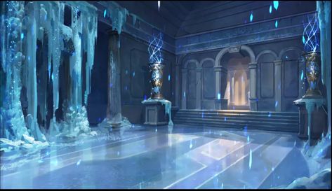 Saint Seiya Awakening Art Landscape Wallpaper, Ice Palace, Bedroom Drawing, Ice Castles, Cartoon As Anime, Fantasy Background, Fantasy City, Fantasy Castle, Fantasy Places