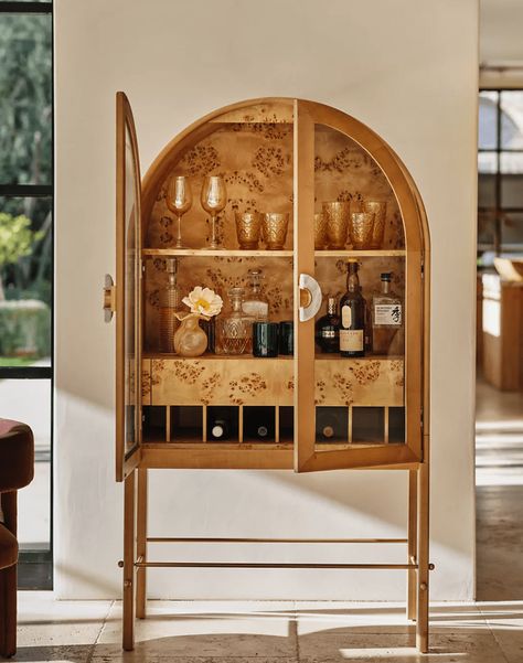 Best Bar Cabinets 2024: 17 Trendy Cabinets to Upgrade Your Home Bar Anthropologie Decor, Wood Bar Cabinet, Inspire Me Home Decor, Drinks Cabinet, Wood Bar, Bar Cabinet, Dream House Decor, Engineered Hardwood, Ash Wood