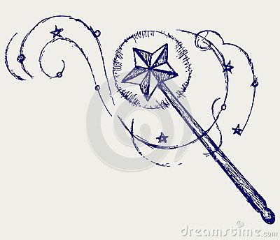 Magic wand Bf Tattoos, Courage Tattoos, Small Star Tattoos, Wand Tattoo, Piercings Ideas, Wicked Tattoos, Star Wand, Magic Tattoo, Spooky Stuff