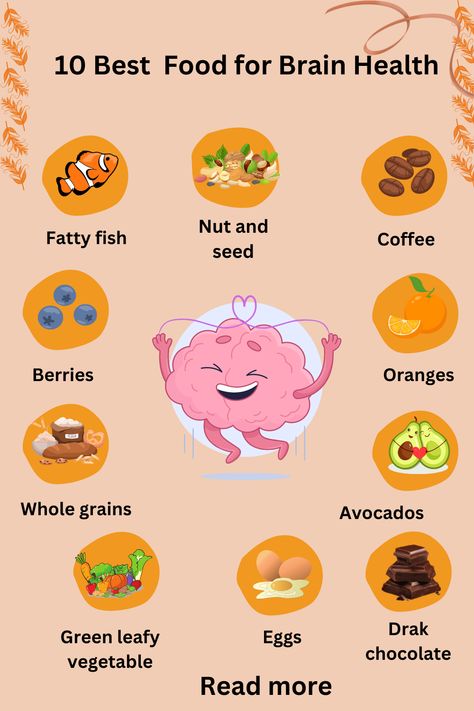 Foods That Improve Memory, Foods For Brain, Good Brain Food, Brain Healthy Foods, Brain Boosting Foods, Brain Booster, Healthy Brain, Brain Food, Improve Mental Health