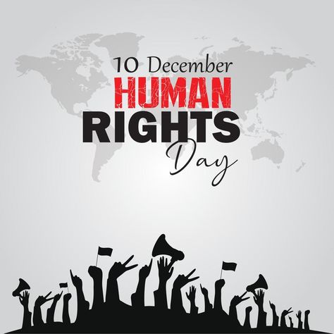 Poster About Human Rights, Human Rights Background, Human Rights Day Poster, December Template, Human Rights Poster, International Human Rights Day, Human Rights Day, 10 December, Card Poster