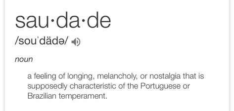 Saudade Saudade Meaning Tattoos, Word Meaning, Mini Tattoos, Tattoos With Meaning, Meant To Be, Feelings, Tattoos, Iphone, Quick Saves