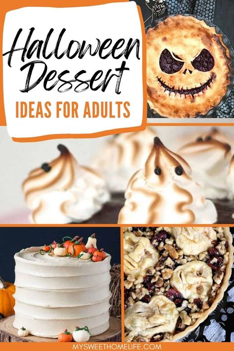 Best Halloween Dessert Recipes, Gross Desserts For Halloween, Creative Halloween Dessert Ideas, Spooky Halloween Desserts Easy, Halloween Potluck Ideas Dessert, Gross Looking Halloween Desserts, Halloween Adult Desserts, Easy Halloween Desserts For Adults, Spooky Dessert Ideas