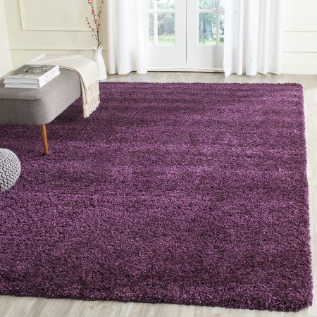 Safavieh California Solid Plush Shag Area Rug or Runner, Purple Purple Area Rug, Carpet Trends, Carpet Cleaning Hacks, Brown Carpet, Shag Carpet, Purple Area Rugs, Diy Carpet, Best Carpet, Solid Rugs