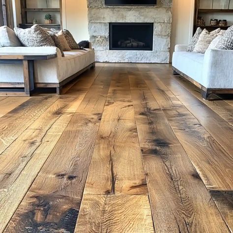 Distressed Wide Plank Oak Flooring Wood Floor And Ceiling Living Rooms, Linoleum Wood Flooring, Wood Look Lvp Flooring, White Washed Flooring, Different Colored Wood Floors In Home, Boho Wood Flooring, Distressed Lvp Flooring, Textured Vinyl Plank Flooring, Country Farmhouse Flooring