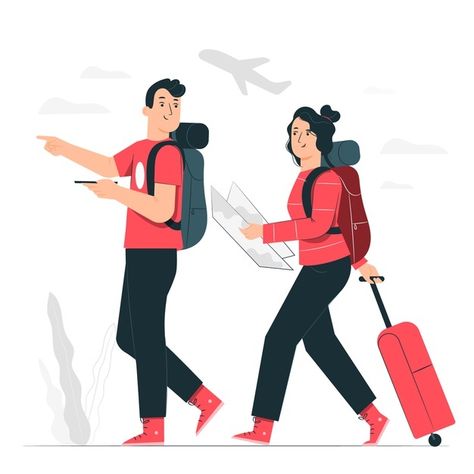 Trip concept illustration | Free Vector #Freepik #freevector #travel #holiday #illustration #trip Journey Mapping, Flat Design Illustration, Concept Illustration, Education Humor, 캐릭터 드로잉, Affinity Designer, Travel Illustration, Business Illustration, Illustrated Map