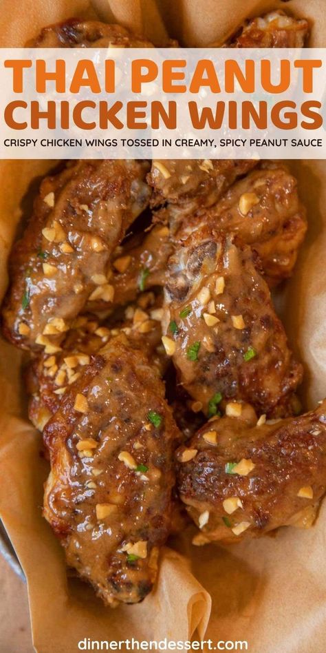 Thai Wing Sauce, Peanut Butter Chicken Wings, Peanut Butter Wings, Chicken Wings Sauces, Peanut Butter Wings Sauce Recipes, Easy Wing Sauce, Burma Recipes, Spicy Peanut Butter Sauce, Chicken Wings Sauce Recipe