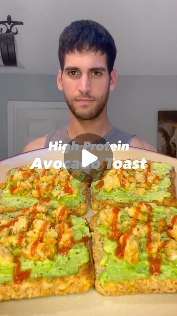 Roey on Instagram: "High protein Avocado Toast🥑🍞🌱

46g of protein! So easy to make (recipe below)

Ingredients:

4 slices Ezekiel bread 
1 avocado 
1/2 pack tempeh 
Sriracha 
Lemon 
Salt 
Pepper

Recipe:

1)crumble tempeh and air fry at 390F for about 6 minutes 
2)toast bread
3)add all ingredients on bread 

Tip:
-add sriracha, lemon, salt, and pepper to taste
-use any sauce of choice if not sriracha 

Full recipe comes out to about:

800 calories 
86g C, 35g F, 46g P
Cost: $5.50
 
One slice:
200 calories
21g C, 8g F, 11g P
Cost: $1.30

#vegan#govegan#plantbased#veganfood#avocadotoast#avocado#tempeh#healthyfood#crueltyfree#healthyrecipes#veganrecipes#protein#veganbreakfast#veganlunch#vegandinner#veganprotein" Ezekiel Bread, Pepper Recipe, Toast Bread, Lemon Salt, 200 Calories, Peppers Recipes, Air Fry, Tempeh, Easy Food To Make