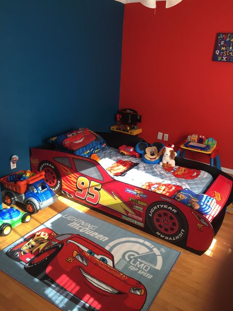 Pixar Cars Bedroom, Cars Bedroom Ideas For Boys, Cars Bedroom Ideas, Disney Cars Room, Disney Cars Bedroom, Bedroom Ideas For Boys, Cars Bedroom, Cars Bedroom Decor, Car Themed Rooms