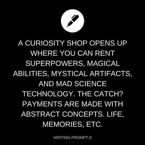 Sounds like the New York circulating material repository from that book series by polly Schulman(?) Its called the Grimm Legacy if you wanna see it Comics Sketch, The Grimm, Prompts Writing, Story Writing Prompts, Daily Writing Prompts, Book Prompts, Curiosity Shop, Story Starters, Creative Writing Prompts