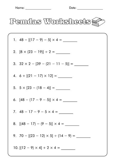 Fifth Grade Math Worksheets, Math Worksheets For 5th Grade, Grade 5 Maths Worksheets, Bodmas Worksheets For Grade 5, Math Worksheets For Grade 6, Grade 7 Worksheets, Bodmas Worksheets, Grade 5 Worksheets, Math 5th Grade Worksheets