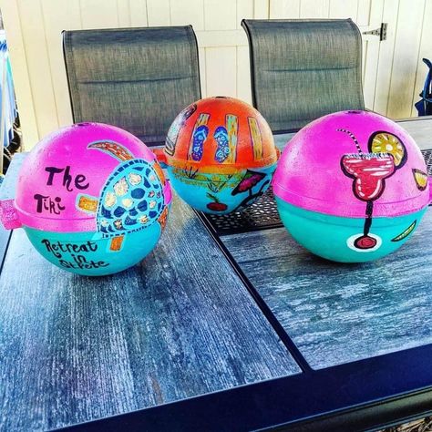 Buoy Painting Ideas, Buoy Painting, Coconut Painting, Backyard Beach, Nye Party, Dollar Store Crafts, Dollar Stores, Painting Ideas, Home Crafts