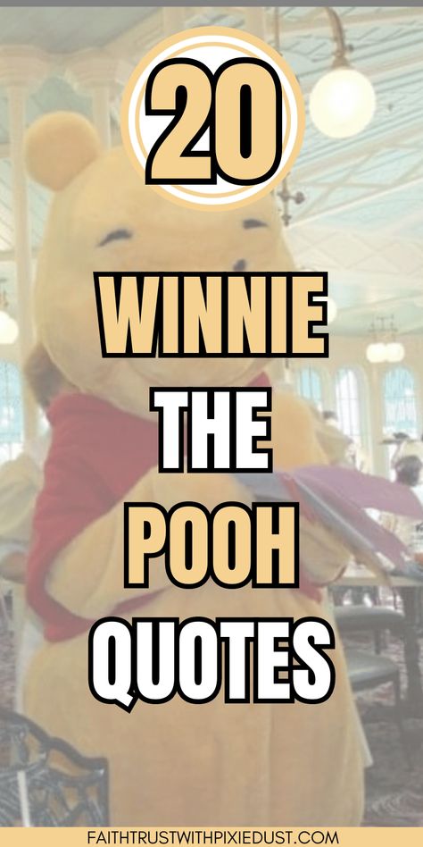 winnie the pooh signing an autograph book in the backround with "20 winnie the pooh quotes" over the top. Friends Winnie The Pooh Quotes, Winnie The Pooh Sayings, Inspiring Quotes Winnie The Pooh, Lunch Quotes, Christopher Robin Quotes, Disney Quotes Inspirational Winnie The Pooh, Winnie The Pooh Quotes If There Ever Comes A Day, Winnie The Pooh How Lucky Am I Quote, Best Disney Quotes