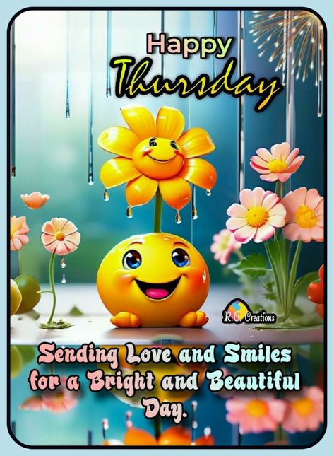 Rainy Thursday Mornings, Happy Thursday Images Beautiful, Rainy Thursday, Text Pic, Happy Thursday Morning, Day And Night Quotes, Good Morning Thursday Images, Happy Thursday Images, Thursday Images