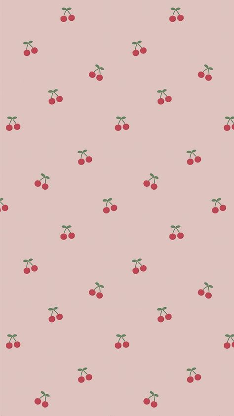 Wallpaper Cantik Iphone, Kawaii Cherry, Cherry Wallpaper, Whats Wallpaper, Collage Mural, Wallpaper Estetika, Wallpaper Homescreen, Cherry Pattern, Butterfly Wallpaper Iphone