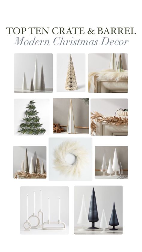 Crate And Barrel Christmas, Modern Holiday Decor, Neutral Christmas Decor, Not Well, Modern Christmas Decor, Hosting Christmas, Post Holiday, Christmas Pins, Thanksgiving Crafts