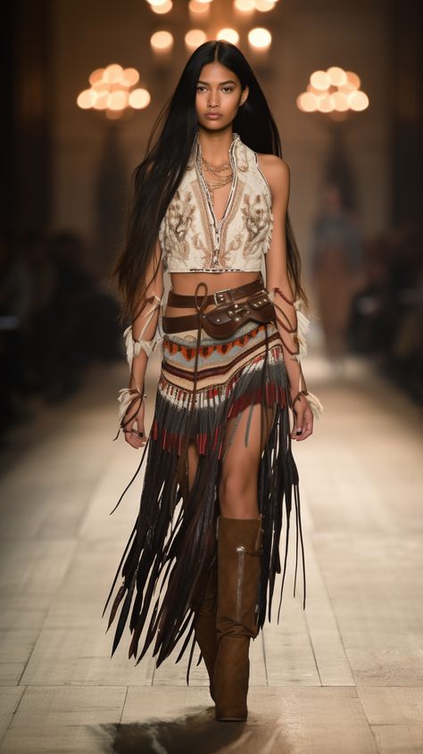 Westworld Outfit, Ethnic Fashion Style, Native American Modern Fashion, Persian Outfits, Boho Indian Outfits, Native American Outfits, Native American Outfit Women, Native American Style, Pocahontas Aesthetic