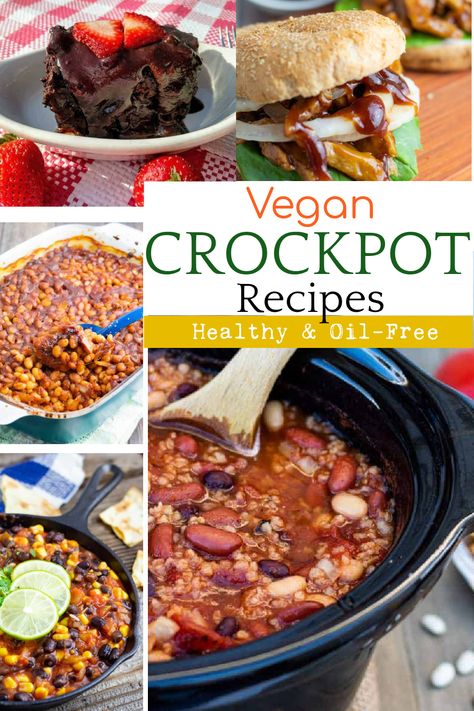 Vegan Crockpot Recipes Healthy, Crockpot Vegetarian Meals, Tvp Recipes, Mcdougall Diet, Crockpot Cake, Vegan Crockpot Recipes, Vegan Crockpot, Plant Based Diet Meal Plan, Vegetarian Crockpot Recipes