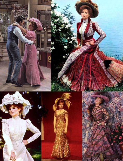 Hello, Dolly! 1969. Directed by Gene Kelly, fashion from the 1890s, oh and Babs! This is a movie I could not only sing every line, but i probably know every spoken line too...to a pathetic extent. Don't care though...LOVE! Irene Sharaff, Ella Enchanted, Broadway Costumes, Hollywood Costume, Gene Kelly, Women Artists, Theatre Costumes, Barbra Streisand, Costume Designer