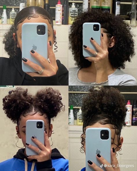 Hair Styles For 4a Hair, Curly Hair With Taper, Natural Curls Hairstyles Short, Cute Natural Hairstyles For Thick Hair, Hairstyle For Natural Hair Black Women, Super Short Curly Hairstyles, Peinado Natural, Mixed Curly Hair, Quick Natural Hair Styles