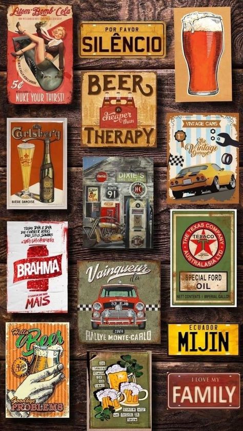 Bar Vintage Decoracion, Bible Journal Stickers, Tub Bathroom, Bar Vintage, Man Cave Home Bar, Custom Hot Wheels, Bathroom Remodel With Tub, Beer Signs, Retro Sign