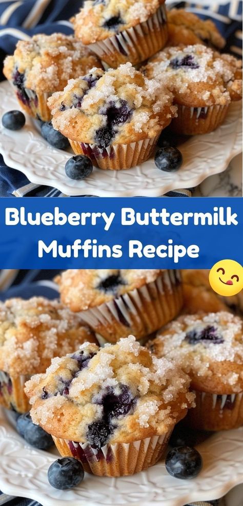 Enjoy moist blueberry buttermilk muffins with this simple recipe. Perfect for breakfast or snacks! Blueberry Buttermilk Muffins, Blueberry Buttermilk Breakfast Cake, Streusel Topping For Muffins, Blueberry Cheesecake Muffins, Blueberry Crumb Muffins, Moist Blueberry Muffins, Buttermilk Blueberry Muffins, Blueberry Recipes Breakfast, Blueberry Streusel Muffins