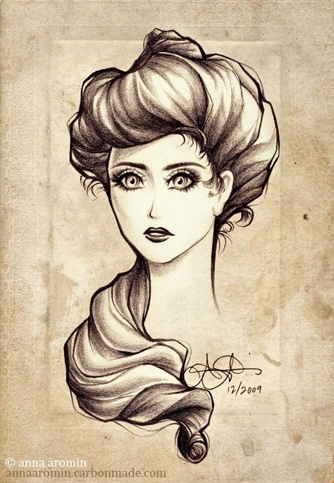 victorian beauty by inktice.deviantart.com on @deviantART Victorian Era Hairstyles, Royal Hairstyles, Flowy Hair, Really Curly Hair, Historical Hairstyles, Victorian Hair, Victorian Beauty, Victorian Hairstyles, Gibson Girl