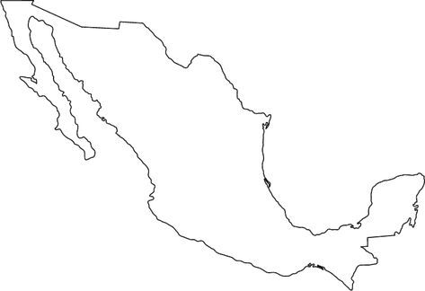 outline map of mexico Mexico Outline Tattoo, Mexico Outline, Urban Tattoos, Map Of Mexico, Mexico Tattoo, Mexico Map, Outline Tattoo, Map Tattoos, Physical Map