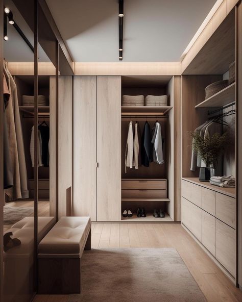 Bedroom Japanese Style, Walkin Closets Design, Bedroom Layouts For Small Rooms, Walk In Wardrobe Design, 2023 Minimalist, Instagram Minimalist, Denmark Copenhagen, Dream Closet Design, Walk In Closet Design