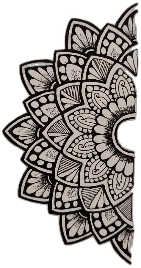 Half Mandala Art, Nirvana Concert, Mom Coloring Pages, Half Mandala, Mandala Art Design, Doodle Art Flowers, Goku Super, Design Flower, Art Flowers