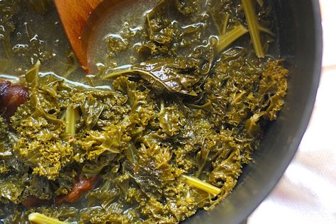 Kale Greens with Ham Hock Recipe Kale Greens Recipe Southern, Cooked Kale Recipes, Ham Hock Recipes, Kale Greens, Collard Greens Recipe, How To Cook Kale, Ham Hock, Kale Recipes, Smoked Ham