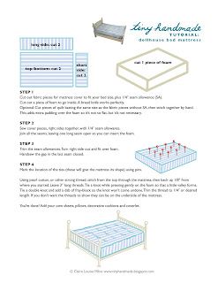 Handmade Dollhouse, Dollhouse Tutorials, Dollhouse Bed, Dollhouse Miniature Tutorials, Miniature Tutorials, Dollhouse Projects, Dollhouse Miniatures Diy, Miniature Projects, Doll Beds