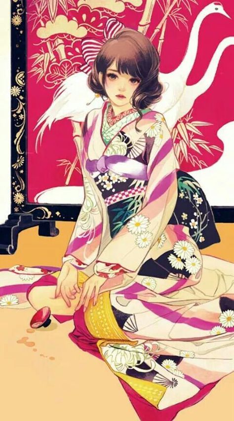 .. Comics Anime, Anime Kimono, Art Kawaii, Japanese Illustration, Art Manga, Art Et Illustration, 판타지 아트, Girls Illustration, 영감을 주는 캐릭터