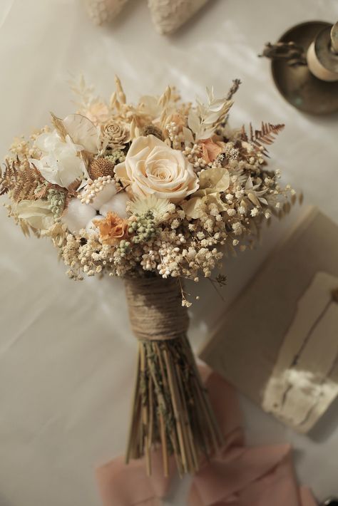 70s Wedding Bouquet, Boho Neutral Bouquet, Boho Bridal Bouquet Fall, Boho Wedding Bouquet Dried Flowers, Rustic Bridal Bouquet Dried Flowers, Dried Flower Wedding Bouquet Terracotta, Dried Flower Bridal Bouquet Blush, Dried Bridal Bouquet, Shower Bouquet