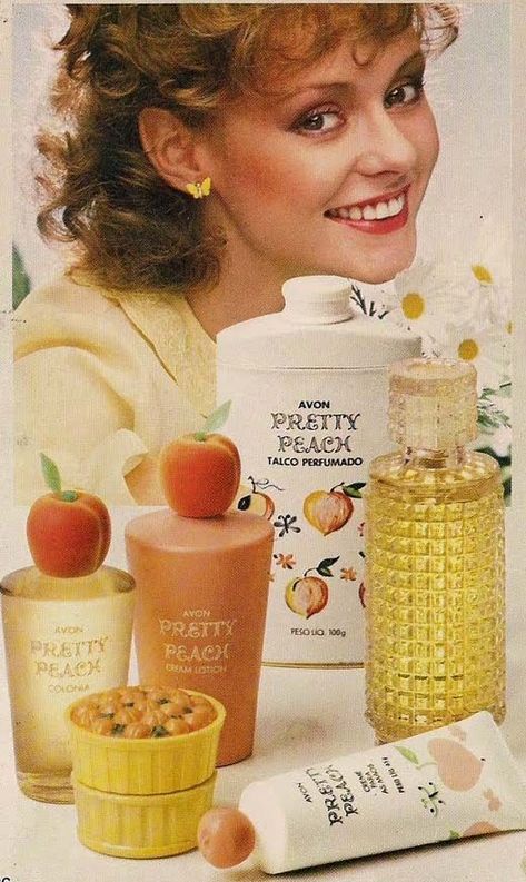 Avon's Pretty Peach range | Childhood memories, Avon perfume, Avon Perfume Vintage, Avon Collectibles, Avon Perfume, Childhood Memories 70s, Retro Beauty, Vintage Cosmetics, Vintage Memory, Childhood Toys, Vintage Perfume