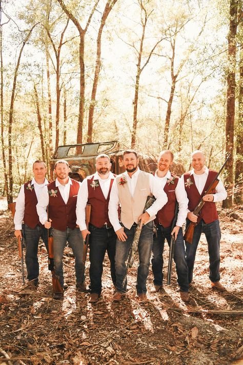 Hunts Wedding by Amber Fletcher Photography Boho Wedding Groomsmen Jeans, Rust Wedding Color Groomsmen Vest, Grooms Rustic Wedding Attire, Rust Groomsmen Attire Jeans, Rustic Orange Groomsmen Attire, Western Groomsmen Attire Burgundy, Terracotta Wedding Groomsmen Jeans, Fall Groomsmen Attire Jeans, Southern Wedding Groom Attire