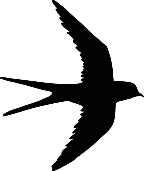 Vector swallow silhouette Swallow Vector, Swallow Silhouette, Graphic Templates, Vector Free