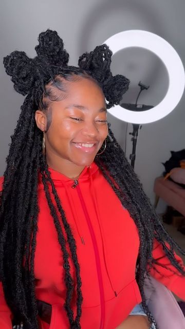 Lox Styles, Jah Locs, Dread Styles, Doing Hair, Bow Bun, Hair Twists, Soft Locs, Loc Hairstyles, Hair Twist